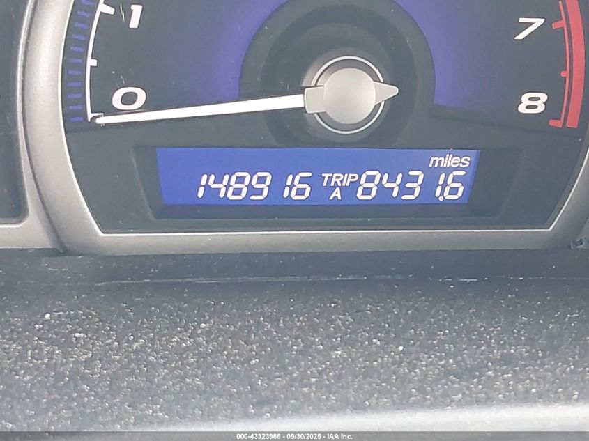 2009 Honda Civic Lx VIN: 19XFA16539E051156 Lot: 43323968