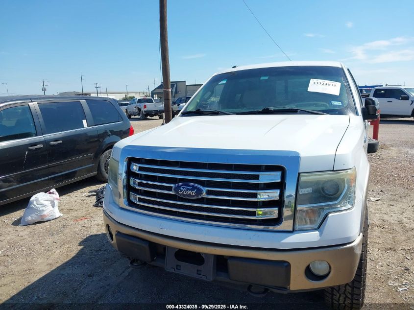 2013 Ford F-150 Lariat VIN: 1FTFW1EF2DKF84715 Lot: 43324035