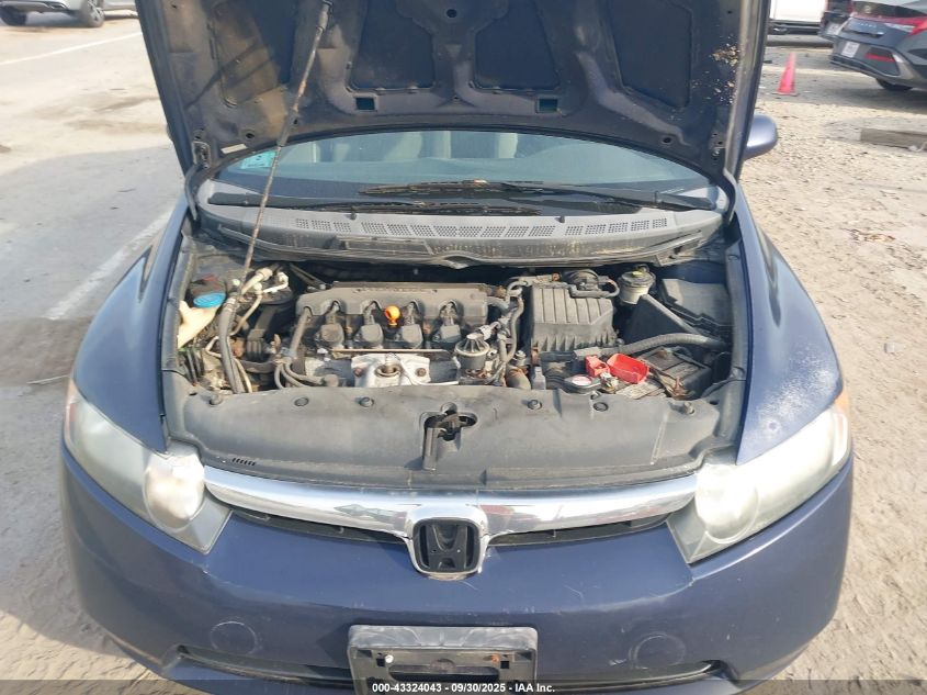 2008 Honda Civic Lx VIN: 2HGFA165X8H500644 Lot: 43324043