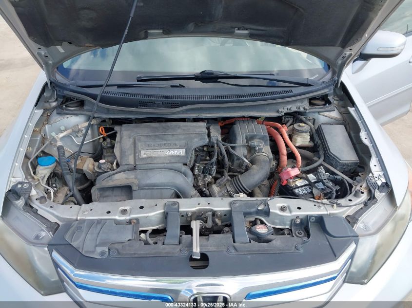 2012 Honda Civic Hybrid VIN: JHMFB4F37CS011436 Lot: 43324133