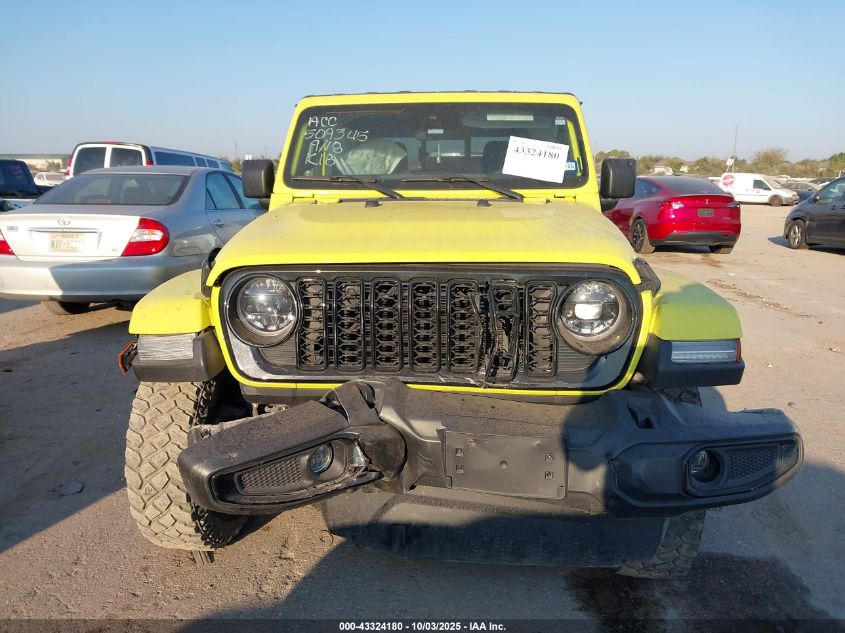 2024 Jeep Gladiator Willys VIN: 1C6HJTAG8RL112075 Lot: 43324180