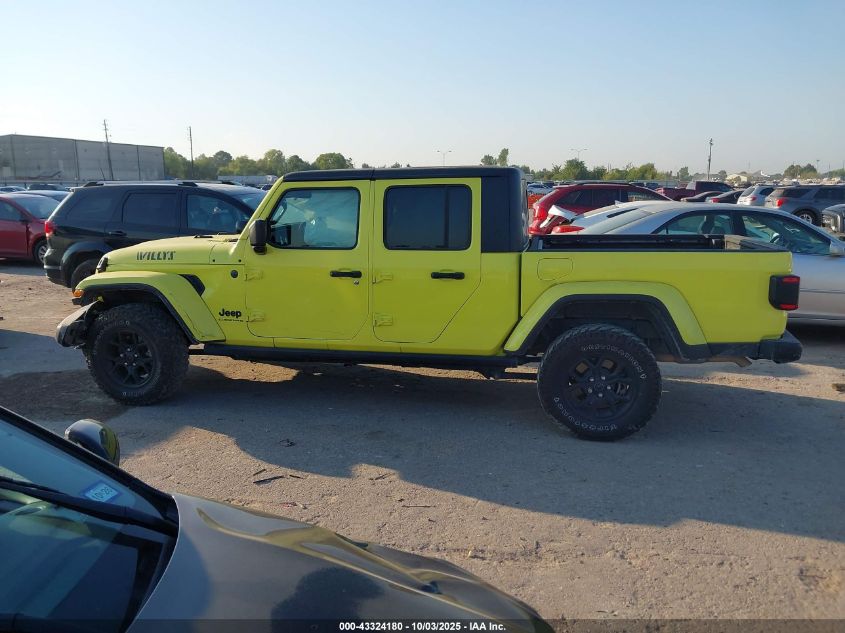 2024 Jeep Gladiator Willys VIN: 1C6HJTAG8RL112075 Lot: 43324180