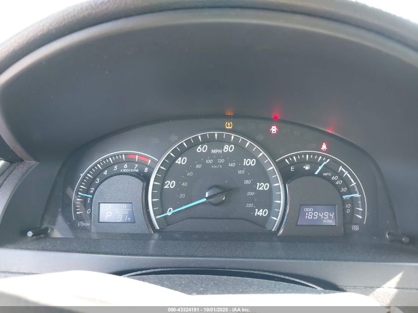 2012 Toyota Camry Le VIN: 4T1BF1FK0CU097814 Lot: 43324191