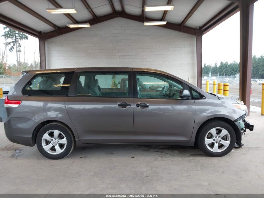 2011 Toyota Sienna Base V6 VIN: 5TDZK3DC3BS047742 Lot: 43324203