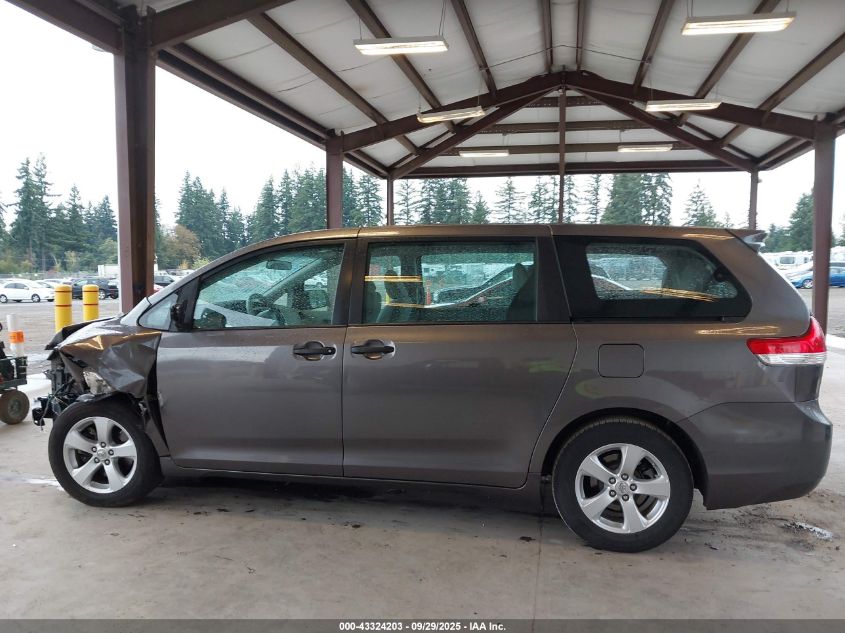 2011 Toyota Sienna Base V6 VIN: 5TDZK3DC3BS047742 Lot: 43324203