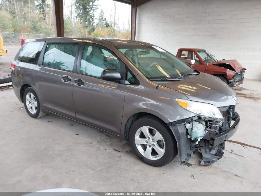 TOYOTA SIENNA 2011. Lot# 43324203. VIN 5TDZK3DC3BS047742. Photo 1