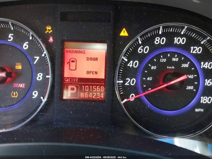 2011 Infiniti Fx35 VIN: JN8AS1MU5BM110057 Lot: 43324294