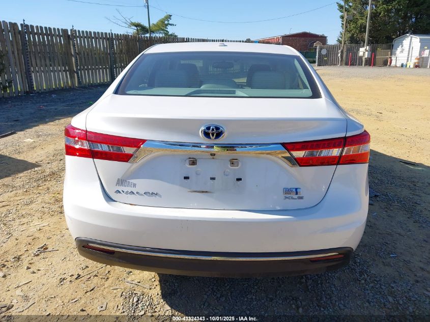 2014 Toyota Avalon Hybrid Xle Touring VIN: 4T1BD1EB9EU034592 Lot: 43324343