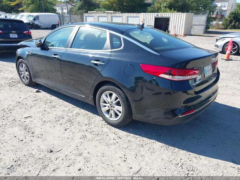 Vin: 5xxgt4l34jg206831, lot: 43819033, kia optima lx 20183