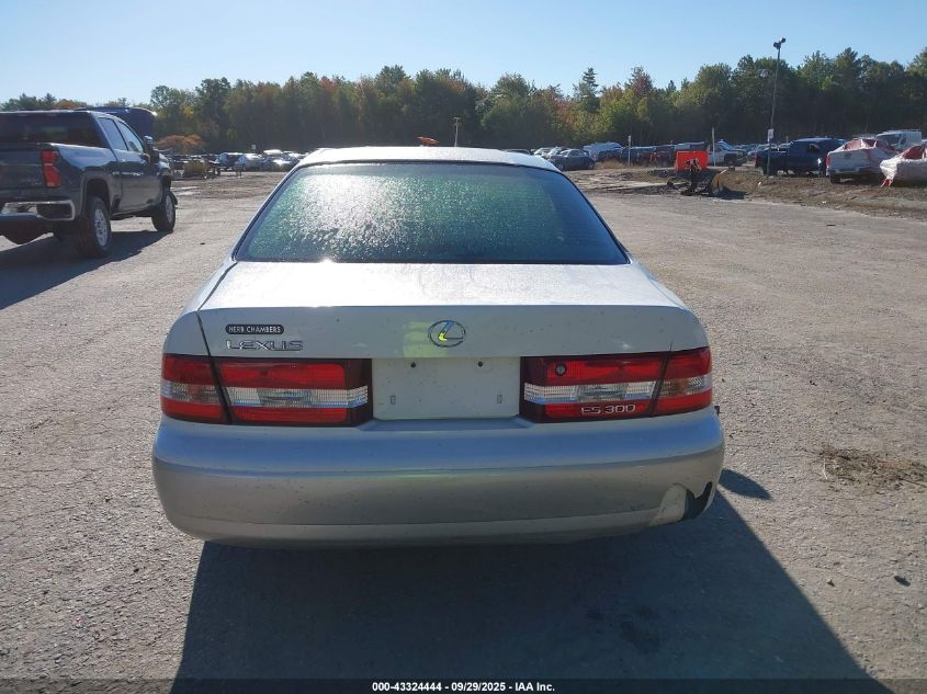2001 Lexus Es 300 VIN: JT8BF28G310340747 Lot: 43324444