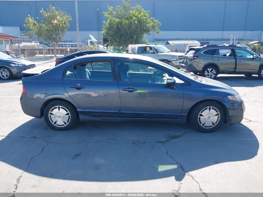 2009 Honda Civic Hybrid VIN: JHMFA36249S008166 Lot: 43324511