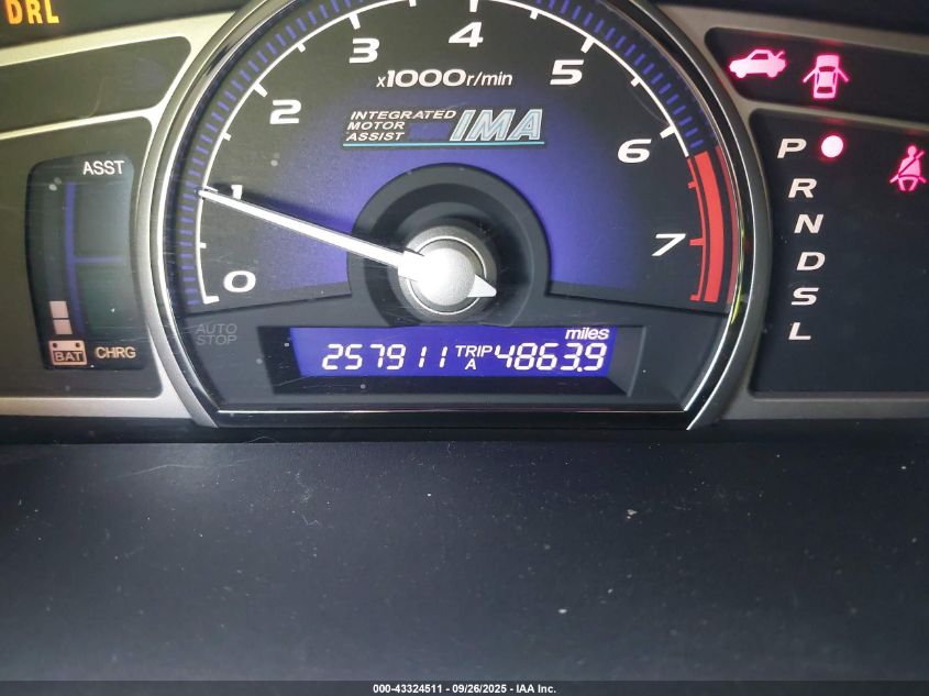 2009 Honda Civic Hybrid VIN: JHMFA36249S008166 Lot: 43324511