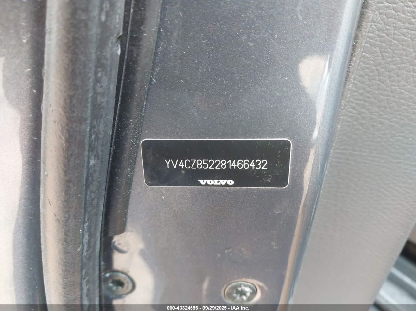 2008 Volvo Xc90 V8 VIN: YV4CZ852281466432 Lot: 43324556