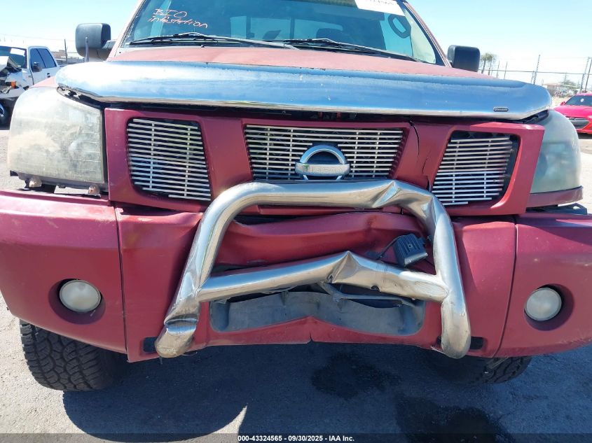 2004 Nissan Titan Xe VIN: 1N6AA06B44N560796 Lot: 43324565