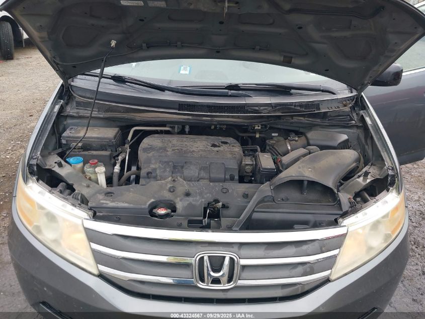 2011 Honda Odyssey Ex-L VIN: 5FNRL5H66BB059207 Lot: 43324567