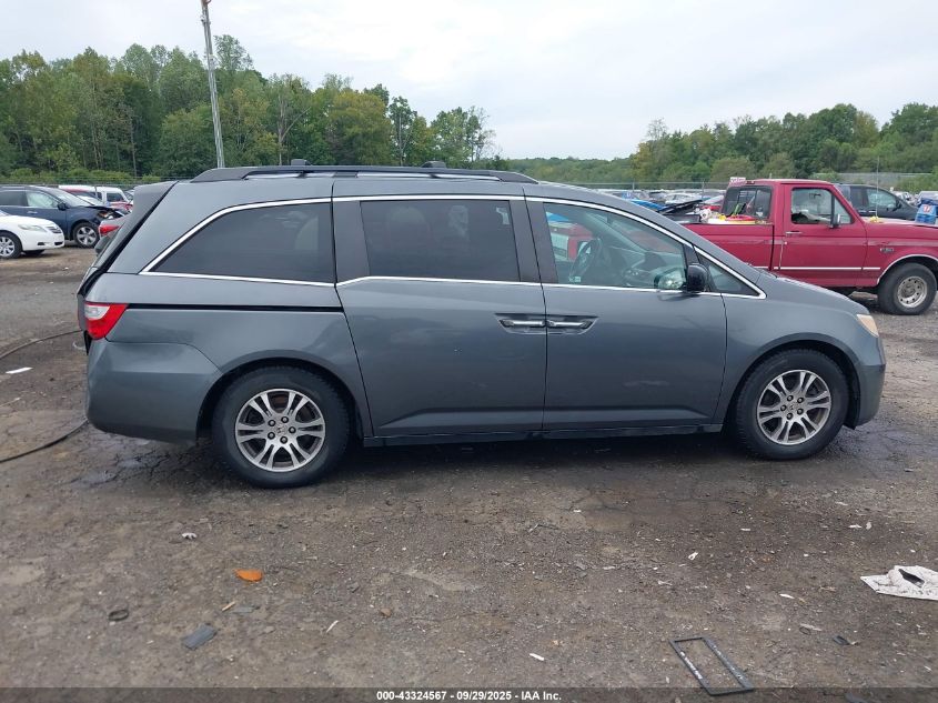 2011 Honda Odyssey Ex-L VIN: 5FNRL5H66BB059207 Lot: 43324567