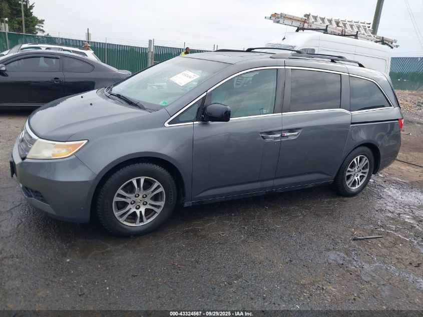 2011 Honda Odyssey Ex-L VIN: 5FNRL5H66BB059207 Lot: 43324567