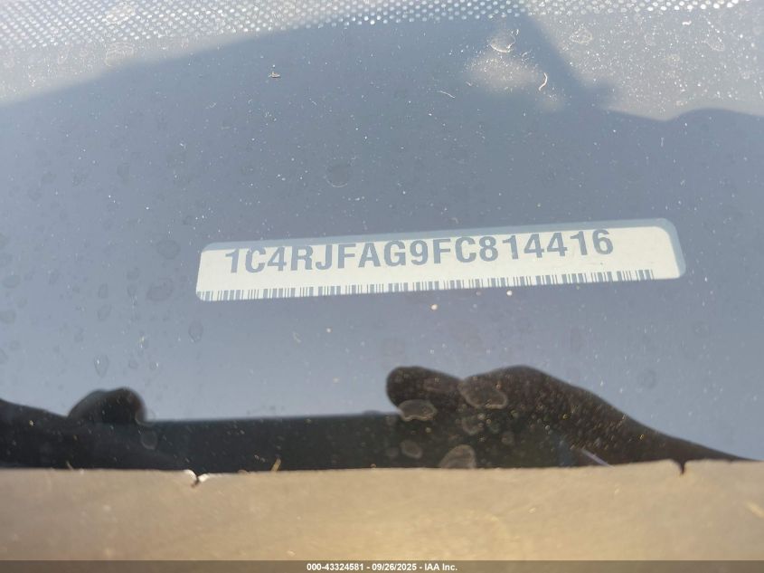 2015 Jeep Grand Cherokee Laredo VIN: 1C4RJFAG9FC814416 Lot: 43324581