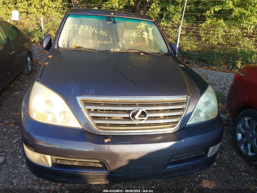 2004 Lexus Gx 470 VIN: JTJBT20X840065612 Lot: 43324610