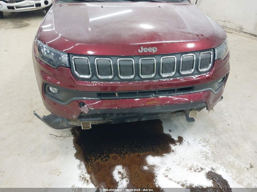 2022 Jeep Compass Latitude 4X4 VIN: 3C4NJDBB9NT185247 Lot: 43324631