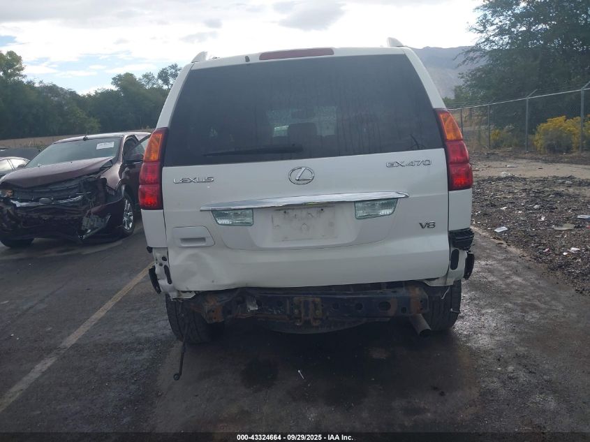 2003 Lexus Gx 470 VIN: JTJBT20X130021224 Lot: 43324664