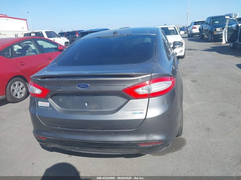 2013 Ford Fusion Titanium VIN: 3FA6P0D98DR211666 Lot: 43324809
