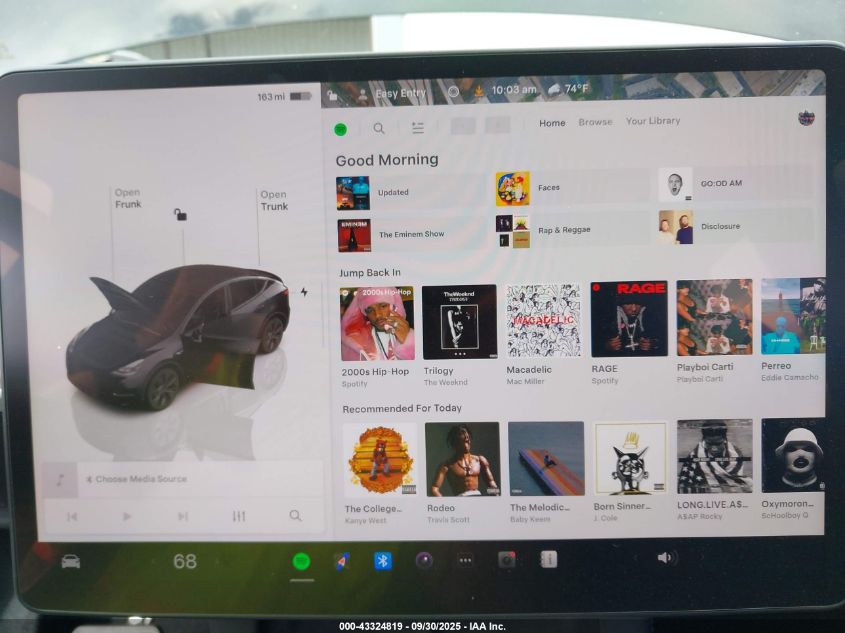 2024 Tesla Model Y Long Range Dual Motor All-Wheel Drive/Rwd VIN: 7SAYGDED8RF156984 Lot: 43324819