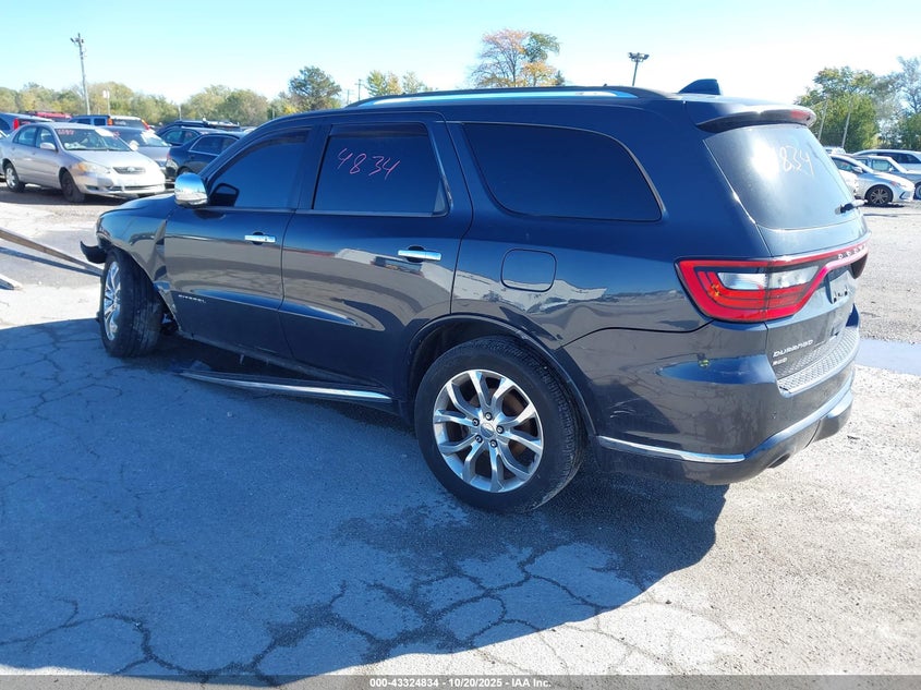 Vin: 1c4rdjeg7gc412982, lot: 43819499, dodge durango citadel 20163