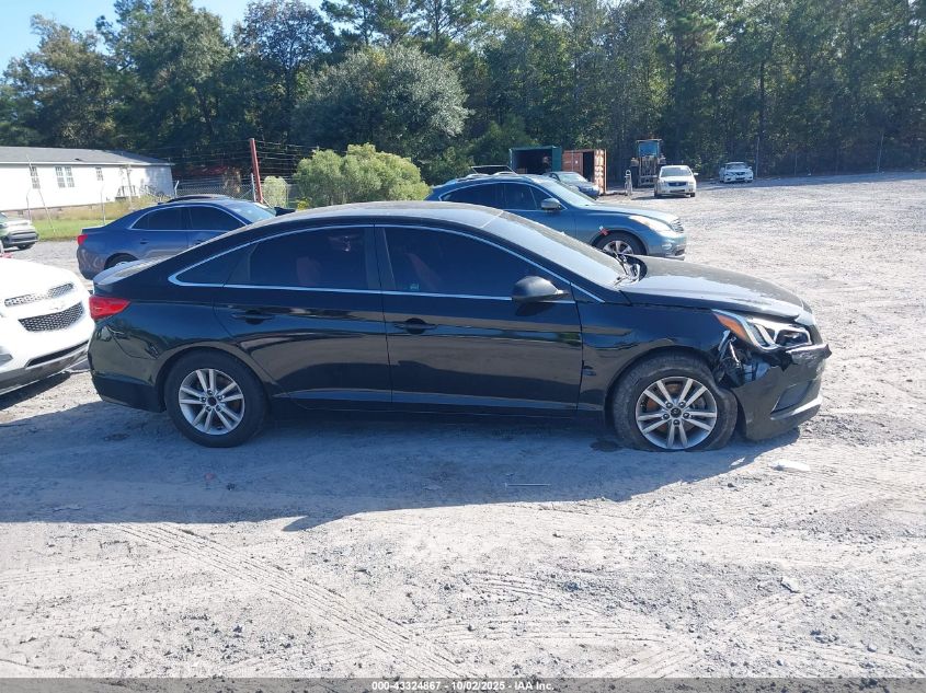 2017 Hyundai Sonata Se VIN: 5NPE24AF5HH578541 Lot: 43324867