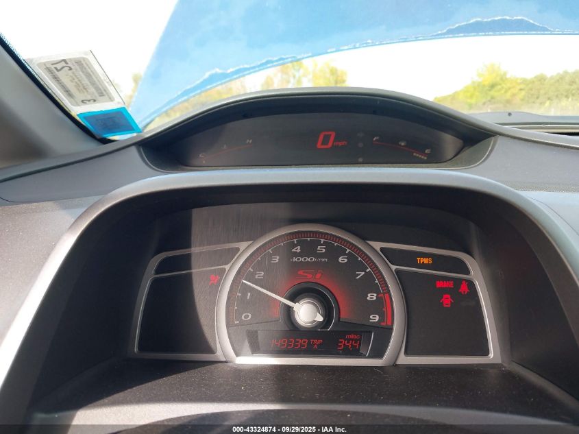 2009 Honda Civic Si VIN: 2HGFA55569H706618 Lot: 43324874