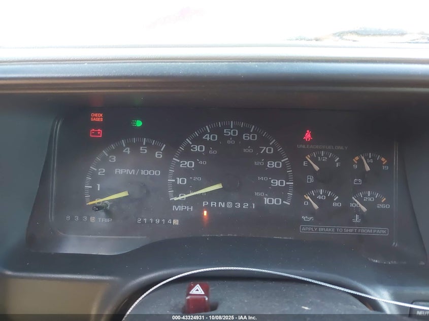 1998 Chevrolet Tahoe Ls VIN: 1GNEK13R4WJ310467 Lot: 43324931