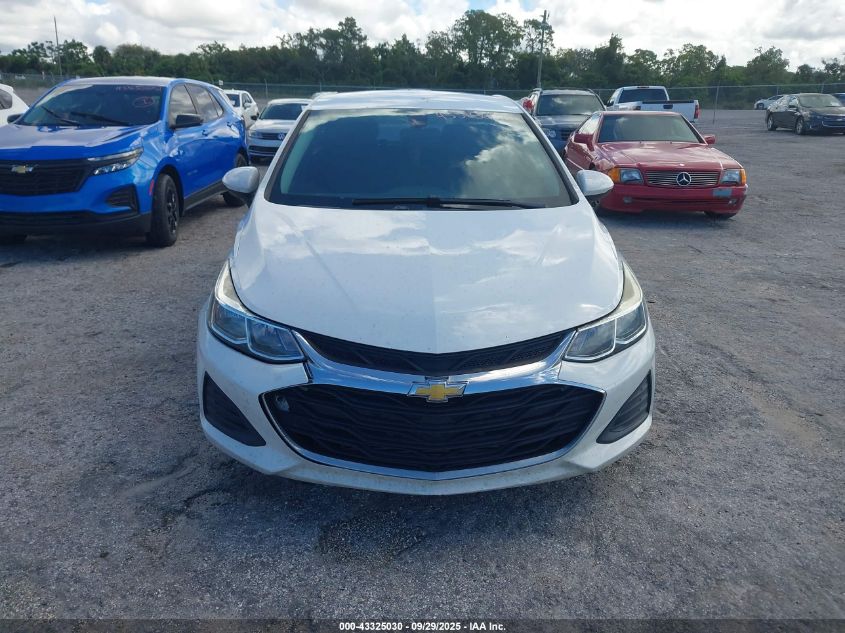 2019 Chevrolet Cruze Ls VIN: 3G1BC6SM2KS576356 Lot: 43325030