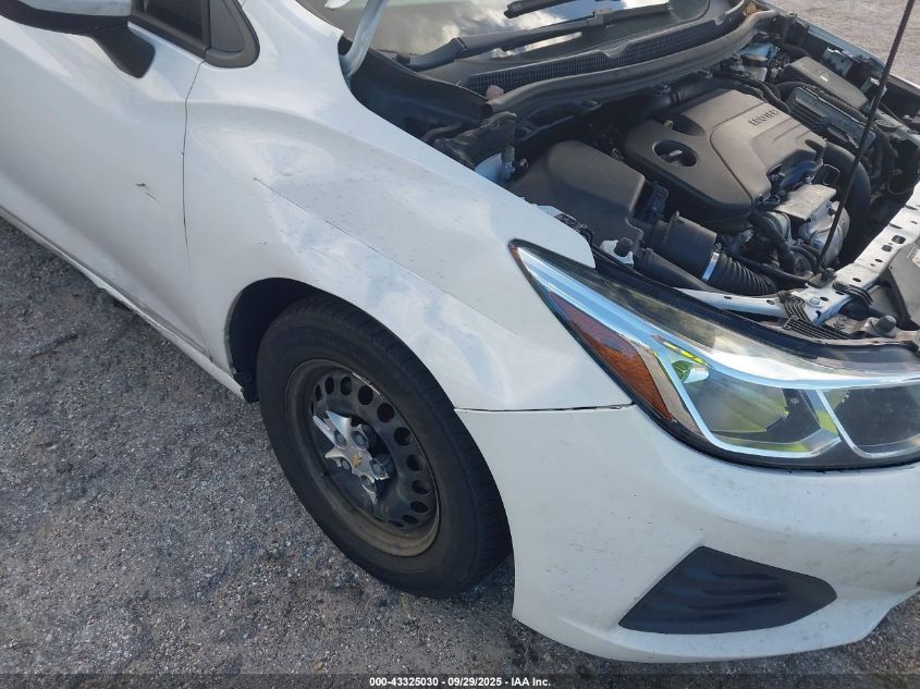 2019 Chevrolet Cruze Ls VIN: 3G1BC6SM2KS576356 Lot: 43325030