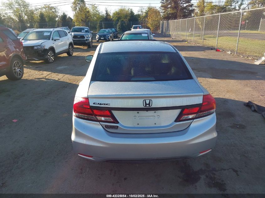 2013 Honda Civic Ex VIN: 2HGFB2F87DH530143 Lot: 43325054