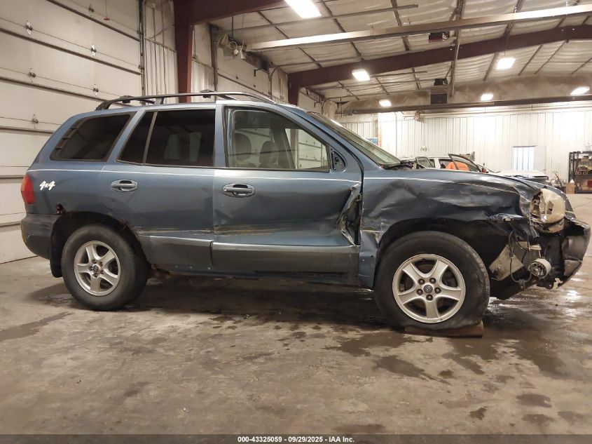 2002 Hyundai Santa Fe Gls/Lx VIN: KM8SC73D02U244102 Lot: 43325059