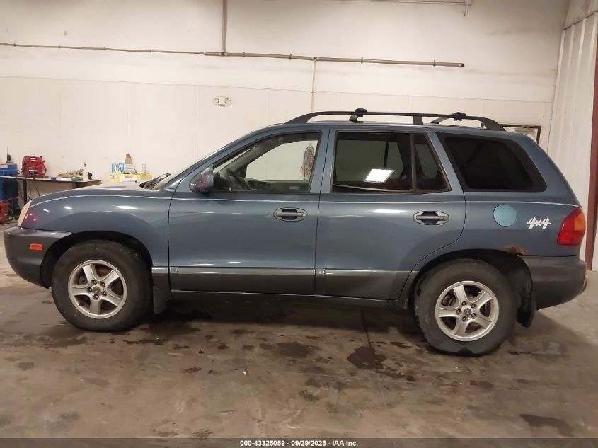 2002 Hyundai Santa Fe Gls/Lx VIN: KM8SC73D02U244102 Lot: 43325059