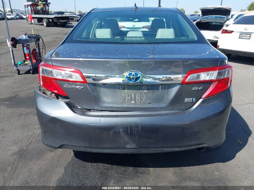 2012 Toyota Camry Hybrid Xle VIN: 4T1BD1FK4CU045964 Lot: 43325067