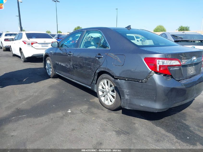 2012 Toyota Camry Hybrid Xle VIN: 4T1BD1FK4CU045964 Lot: 43325067