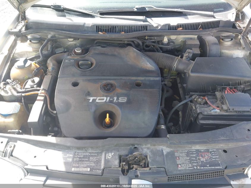 2002 Volkswagen Jetta Gls Tdi VIN: 3VWSP69M62M018609 Lot: 43325113