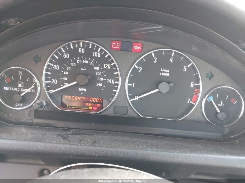 2002 BMW Z3 2.5I VIN: 4USCN33482LK52413 Lot: 43325151