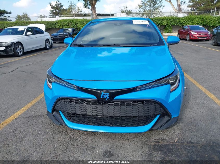 2019 Toyota Corolla Se VIN: JTNK4RBEXK3038200 Lot: 43325159