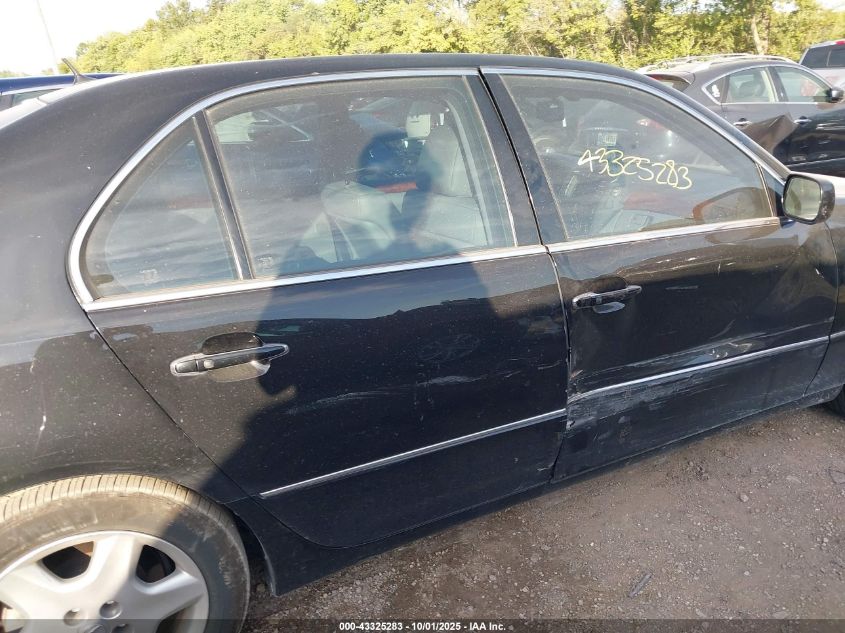 2004 Lexus Ls 430 VIN: JTHBN36F840163619 Lot: 43325283