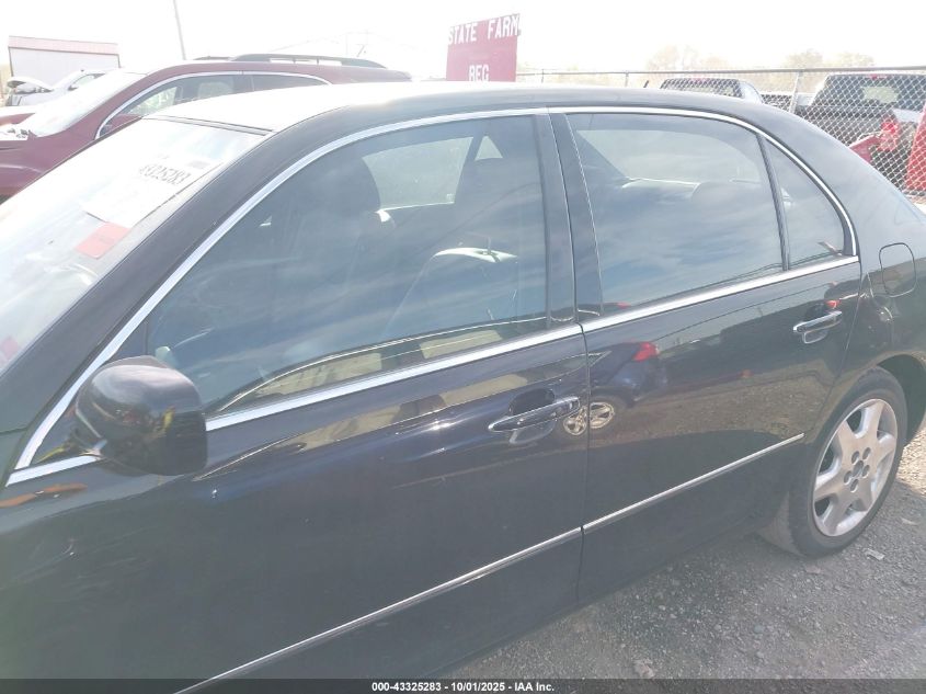 2004 Lexus Ls 430 VIN: JTHBN36F840163619 Lot: 43325283