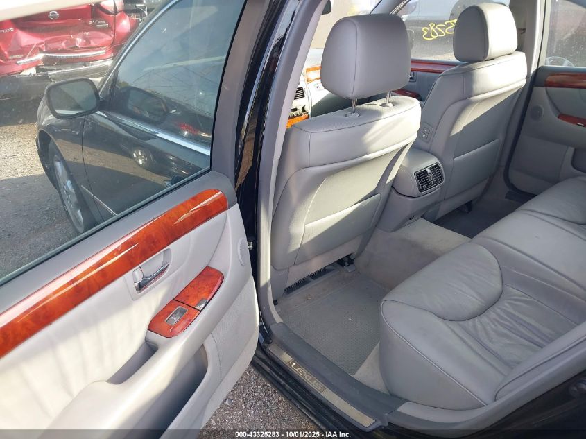 2004 Lexus Ls 430 VIN: JTHBN36F840163619 Lot: 43325283