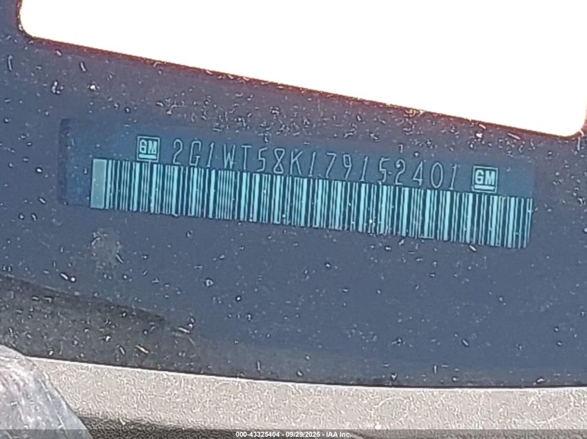 2007 Chevrolet Impala Lt VIN: 2G1WT58K179152401 Lot: 43325404