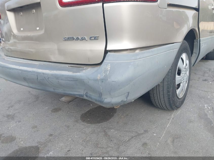 2002 Toyota Sienna Ce VIN: 4T3ZF19C12U478127 Lot: 43325428