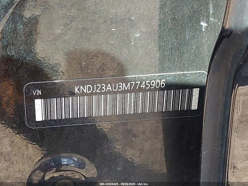 2021 Kia Soul Lx VIN: KNDJ23AU3M7745906 Lot: 43325439