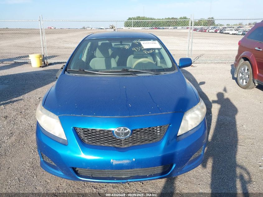 2010 Toyota Corolla Le VIN: 2T1BU4EE5AC381103 Lot: 43325446