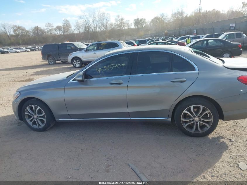 2015 Mercedes-Benz C 300 4Matic VIN: 55SWF4KB9FU077537 Lot: 43325459