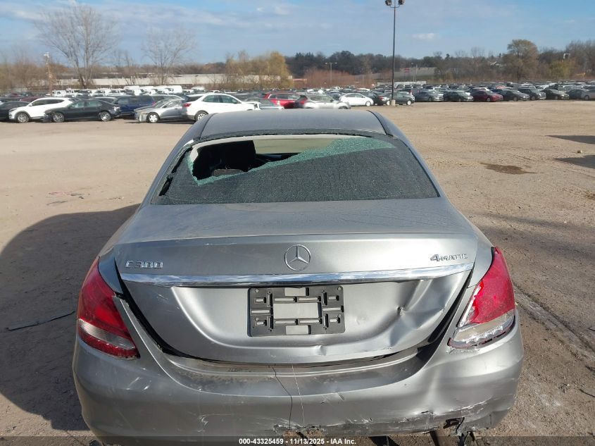 2015 Mercedes-Benz C 300 4Matic VIN: 55SWF4KB9FU077537 Lot: 43325459